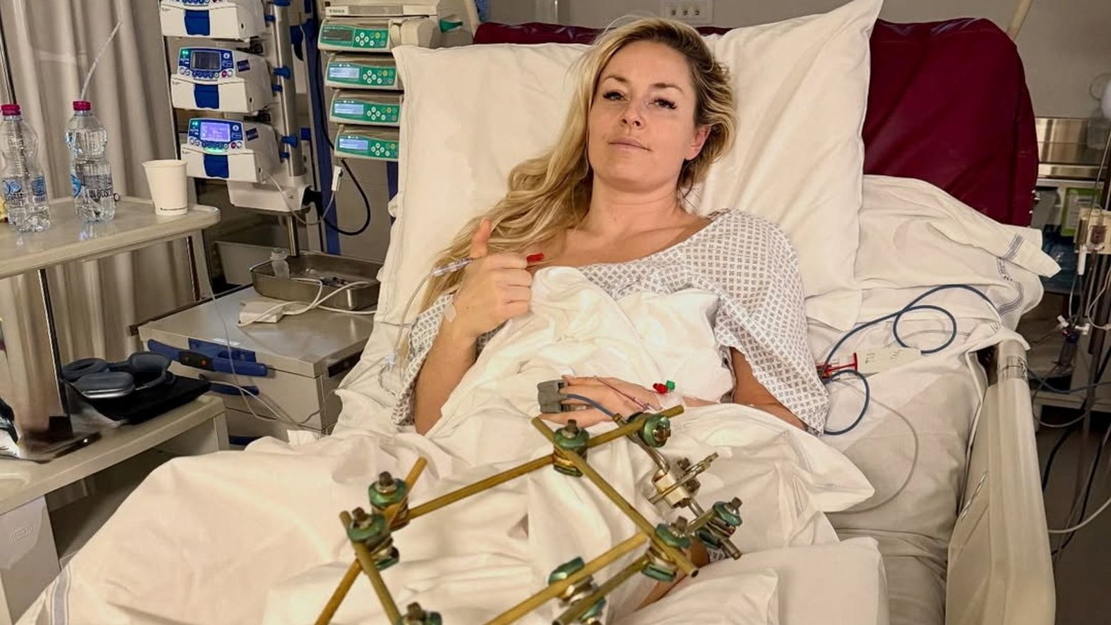 Skier Lindsey Vonn ‘discharged from hospital’ a week after horror Olympics crash