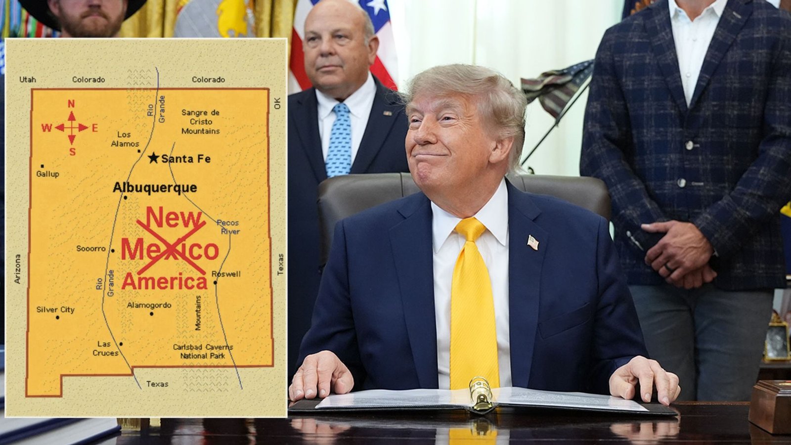 Trump posts map renaming New Mexico as ‘New America’